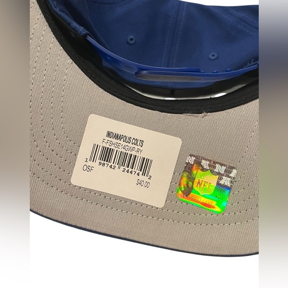 NWT ‘47 Adult Indianapolis Colts Upside Down Adjustable Hat in Blue - Picture 7 of 7